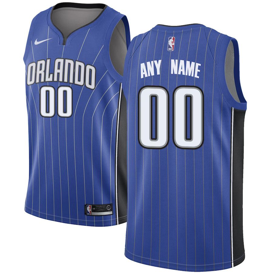 Men Orlando Magic Nike Royal Swingman Custom NBA Jersey->customized nba jersey->Custom Jersey